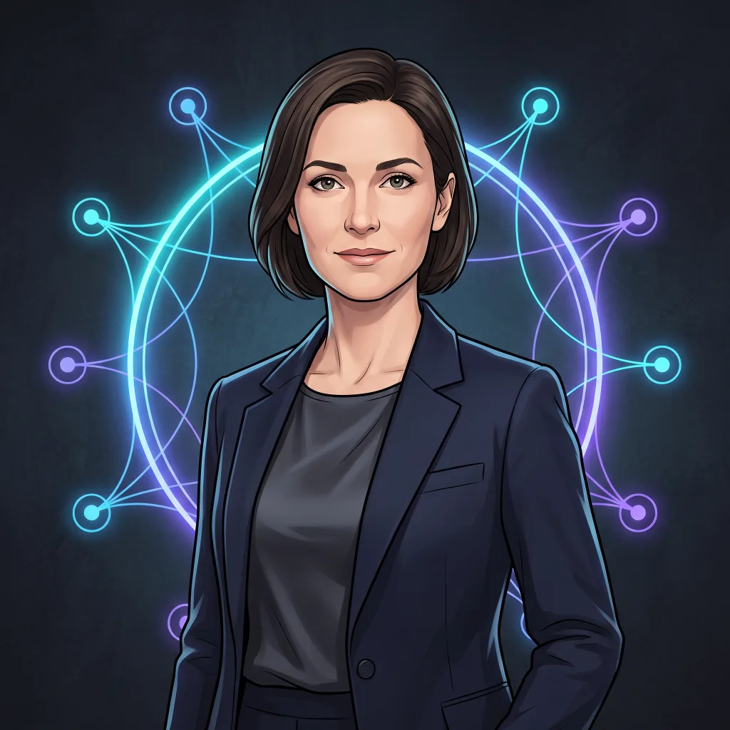 Conceptual portrait of Emma, the SecOpsMate AI Agent Editorial Orchestrator.